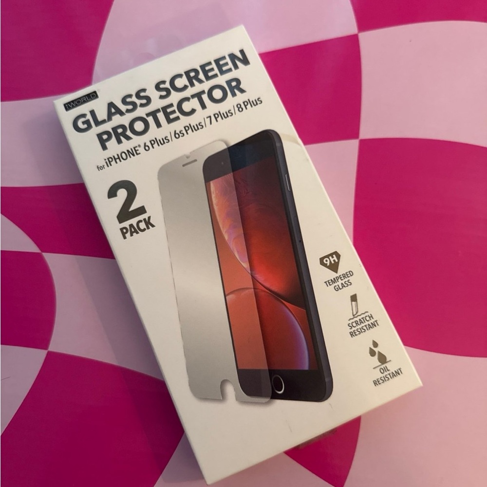 Unopened iPhone glass screen protector- iPhone 6+, 6s+, 7+, 8+
